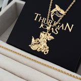 Colar São Jorge - Corrente e Pulseira Baiana Banhado A Ouro 18k