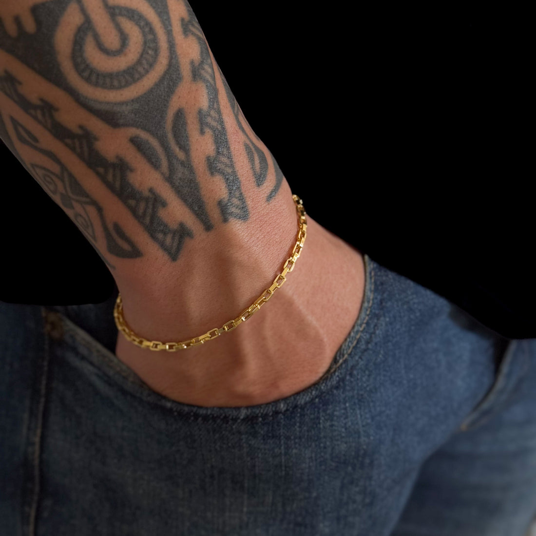 Pulseira Veneziana 3mm 4gr Fecho Bomba Banhado A Ouro 18k