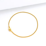 Pulseira Grumet 1,5mm 1gr Fecho Lagosta Banhado A Ouro 18k