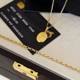 Colar Plaquinha Oval Jesus - Corrente Cadeado e Pulseira Veneziana Banhado A Ouro 18k