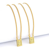 Escapulário Grumet Sagrado Coração de Jesus 1,5mm 6gr 70cm Banhado A Ouro 18k