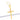Pingente Crucifixo Liso 4X3cm Banhado A Ouro 18k