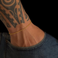 Kit Corrente e Pulseira Elo Português 1,5mm Fecho Lagosta Banhado A Ouro 18k