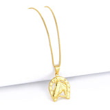 Pingente Ferradura Cavalo Vazado 2x1,5cm Banhado A Ouro 18k