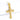 Pingente Crucifixo Cravejado G 4,5x3,5cm Banhado A Ouro 18k