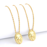 Escapulário Cadeado 1,5mm Leão de Judá 7gr 70cm Banhado A Ouro 18k