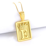 Pingente Plaquinha De Letra Cravejado 4x3cm Banhado A Ouro 18k