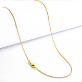 Corrente Veneziana 0,8mm 4gr Fecho Lagosta Banhado A Ouro 18k