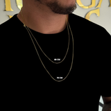 Corrente Veneziana 0,8mm 4gr Fecho Lagosta Banhado A Ouro 18k