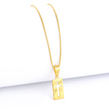 Pingente Plaquinha Crucifixo Vazado 2x1cm Banhado A Ouro 18k