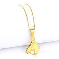 Pingente Cavalo 3x3cm Banhado A Ouro 18k
