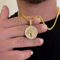 Colar Medalha Rosa Dos Ventos Cravejado P - Corrente Grumet Dupla Banhado A Ouro 18k