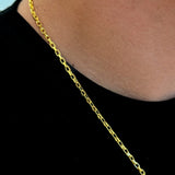 Colar Filipenses 4:13 - Corrente e Pulseira Veneziana Banhado A Ouro 18k