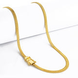 Corrente Grumet Dupla 5mm 15gr Fecho Duplo Banhado A Ouro 18k