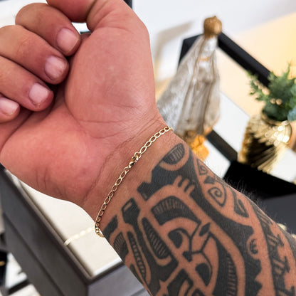 Pulseira Grumet Alongada 2mm 2gr Fecho Lagosta Banhado A Ouro 18k