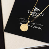 Pingente Medalha De São Bento 1,5x1,5cm Banhado A Ouro 18k