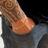 Pulseira Piastrine 4mm 5gr Fecho Duplo Banhado A Ouro 18k