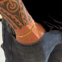 Pulseira Piastrine 4mm 5gr Fecho Duplo Banhado A Ouro 18k