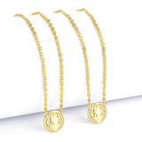 Escapulário Cadeado São Bento 1,5mm 6gr 70cm Banhado A Ouro 18k