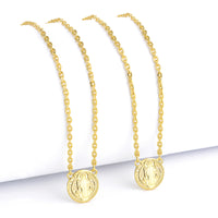 Escapulário Cadeado São Bento 1,5mm 6gr 70cm Banhado A Ouro 18k