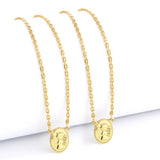 Escapulário Cadeado 1,5mm Anjo da Guarda 5gr 70cm Banhado A Ouro 18k