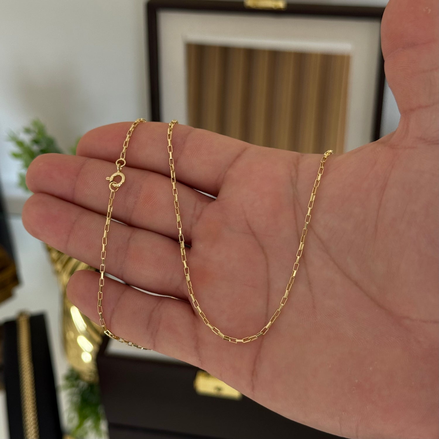 Kit Corrente e Pulseira Veneziana 1,5mm Fecho Boia Banhado A Ouro 18k