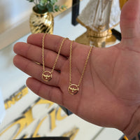 Escapulário Cadeado 1,5mm Espírito Santo Vazado 5gr 70cm Banhado A Ouro 18k