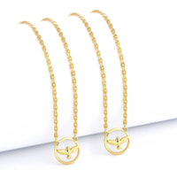 Escapulário Cadeado 1,5mm Espírito Santo Vazado 5gr 70cm Banhado A Ouro 18k
