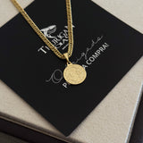 Colar Medalha De São Bento - Corrente Lacraia Banhado A Ouro 18k