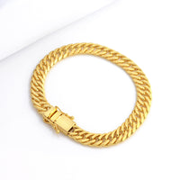 Pulseira Lacraia 10mm 27gr Fecho Duplo Banhado A Ouro 18k