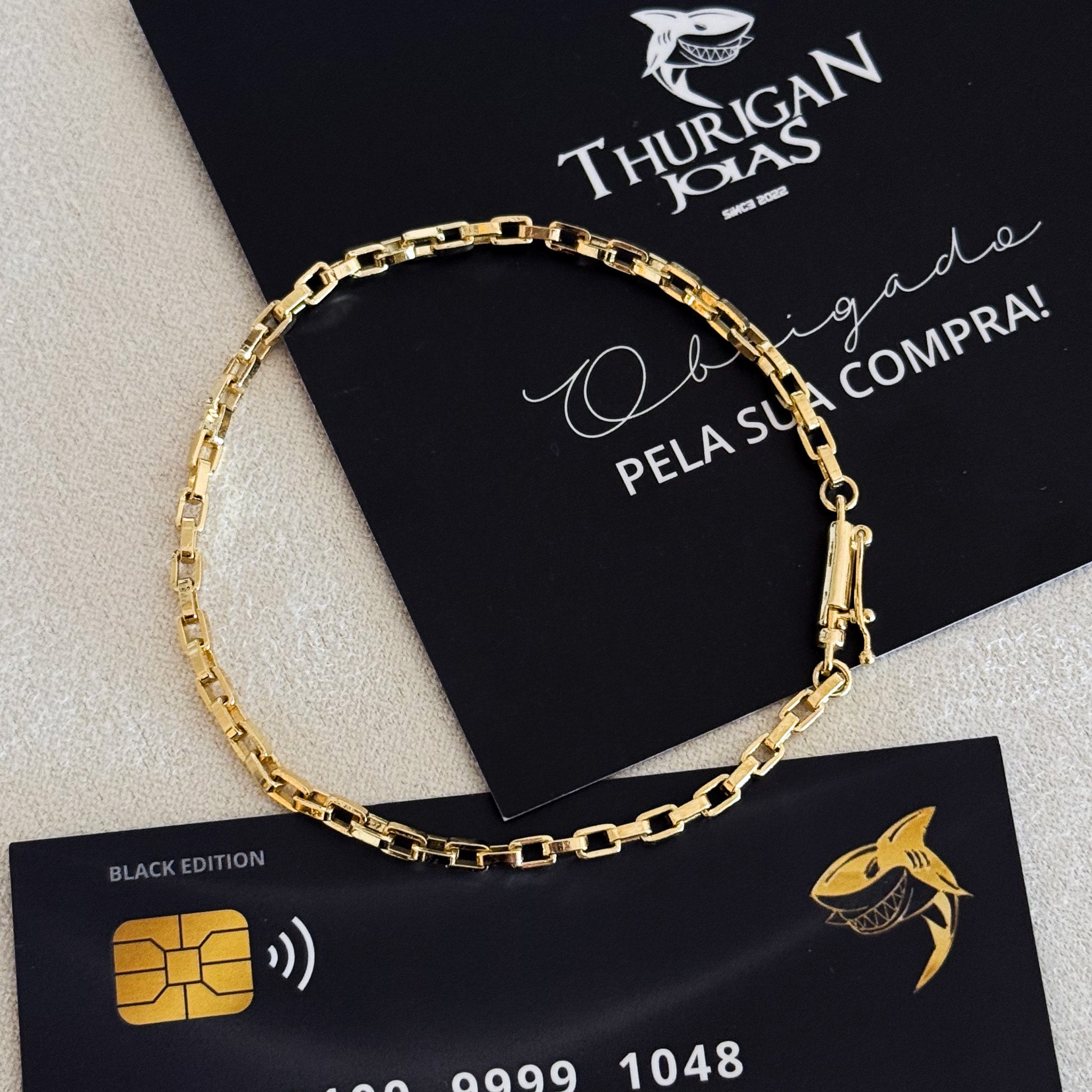 Colar Crucifixo Português - Corrente e Pulseira Veneziana Banhado A Ouro 18k
