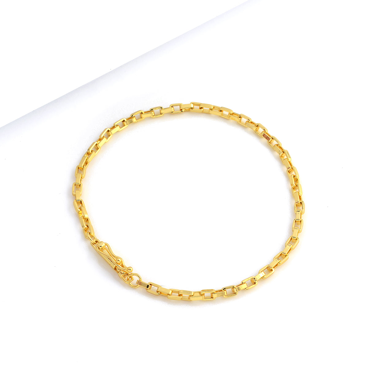 Pulseira Veneziana 3mm 4gr Fecho Bomba Banhado A Ouro 18k