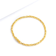 Pulseira Veneziana 3mm 4gr Fecho Bomba Banhado A Ouro 18k