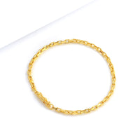 Pulseira Veneziana 3mm 4gr Fecho Bomba Banhado A Ouro 18k