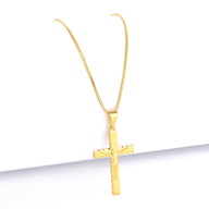 Pingente Crucifixo Jesus Na Cruz 3D 2,5x1,5cm Banhado A Ouro 18k