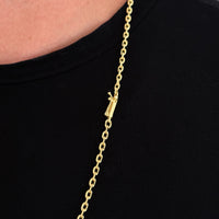 Corrente Cadeado 2mm 11gr Fecho Bomba Banhado A Ouro 18k