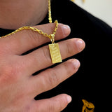 Colar Filipenses 4:13 - Corrente Veneziana Banhado A Ouro 18k