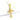Pingente Crucifixo Cravejado M 3,5x2,5cm Banhado A Ouro 18k