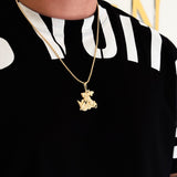 Colar São Jorge - Corrente e Pulseira Baiana Banhado A Ouro 18k