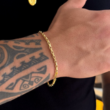 Colar Plaquinha Oval Jesus - Corrente Cadeado e Pulseira Veneziana Banhado A Ouro 18k