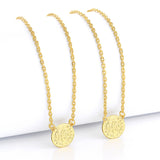 Escapulário Cadeado São Bento 1,5mm 6gr 70cm Banhado A Ouro 18k
