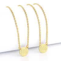 Escapulário Cadeado São Bento 1,5mm 6gr 70cm Banhado A Ouro 18k