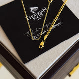 Kit Corrente 3 Por 1 Fígaro e Pulseira Grumet Banhado A Ouro 18k