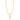 Colar Crucifixo Amarrado - Corrente Grumet Flat Banhado A Ouro 18k