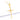 Pingente Crucifixo Palito G 5X3cm Banhado A Ouro 18k