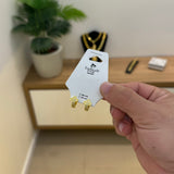 Brinco Crucifixo Argola Cravejado Banhado A Ouro 18k