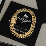 Pulseira Grumet Dupla 9mm 19gr Fecho Duplo Banhado A Ouro 18k