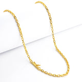 Corrente Veneziana 3mm 11gr Fecho Bomba Banhado A Ouro 18k
