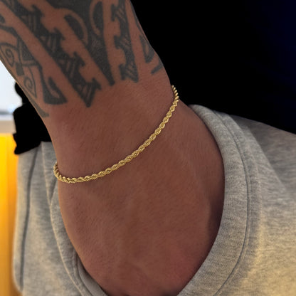 Colar Plaquinha Crucifixo Vazado - Corrente e Pulseira Baiana Banhado A Ouro 18k