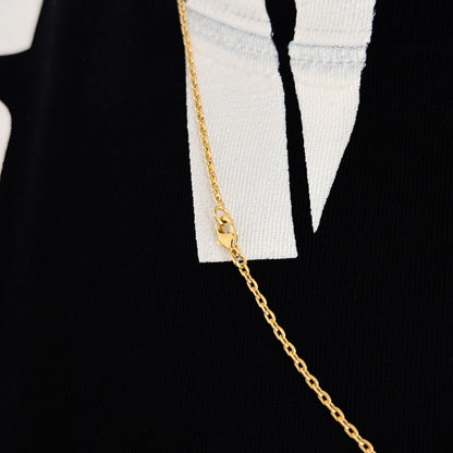 Colar Crucifixo Com Jesus Vazado - Corrente Cadeado e Pulseira Veneziana Banhado A Ouro 18k